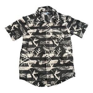 Hawk Kids Tropical Hawaiian Button Down Short Sleeve Shirt XL